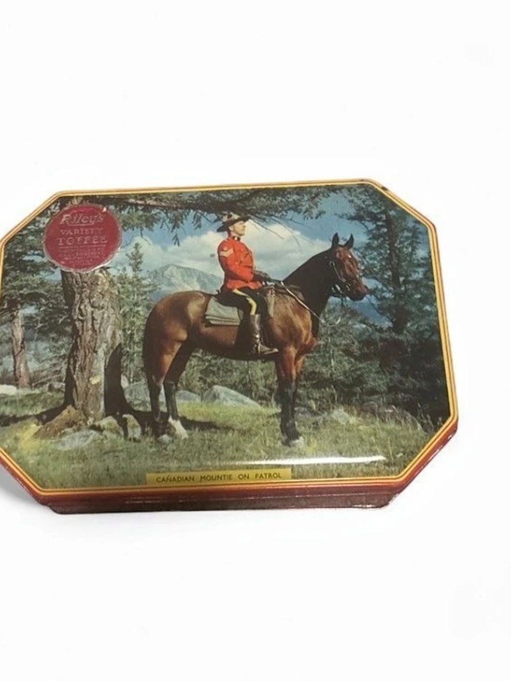 Riley's Canadian Mountie on Patrol Toffee Tin Set